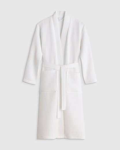 Organic Turkish Waffle Robe - XS / White