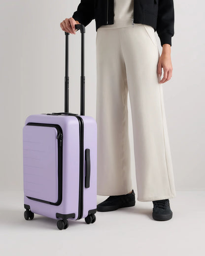 Front Pocket Carry-On Suitcase - One Size / Lavender