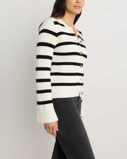 Mongolian Cashmere Structured Cardigan - XS / Oatmeal