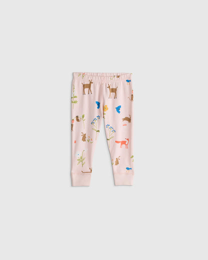 100% Organic Cotton Short Sleeve and Pant Pajama Set - 12-18M / Planets