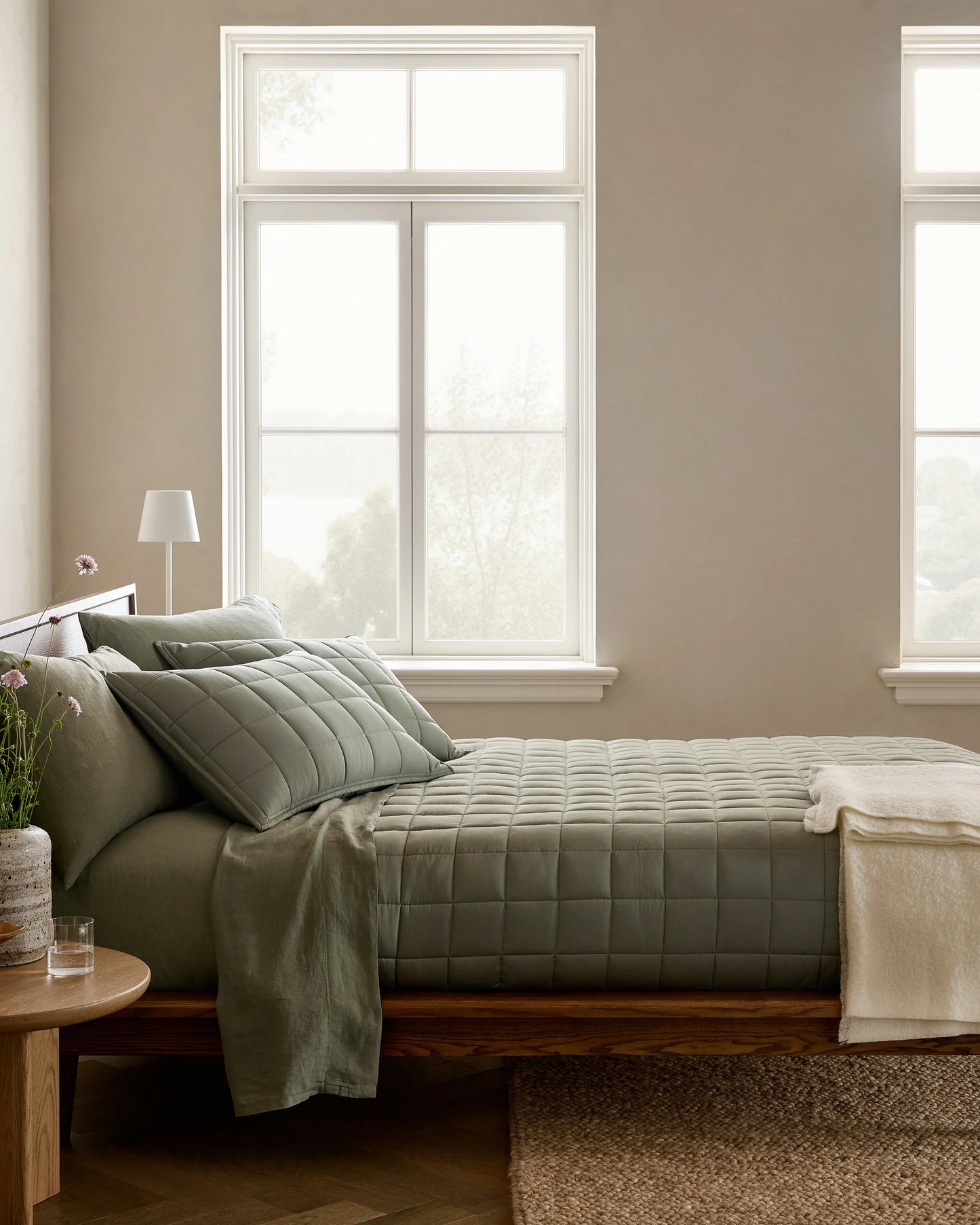 Bamboo Box Quilt - Twin / Sage