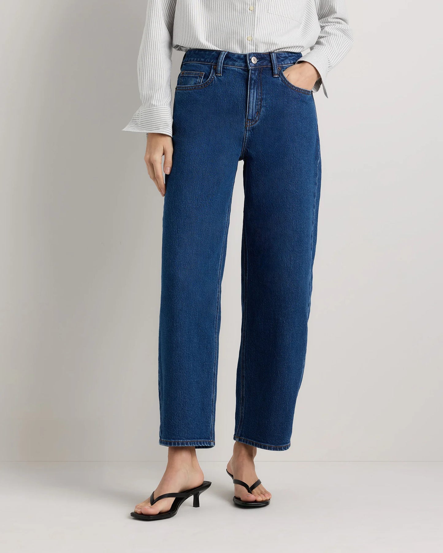 Bella Stretch Barrel Jeans - 24 / Cool Blue