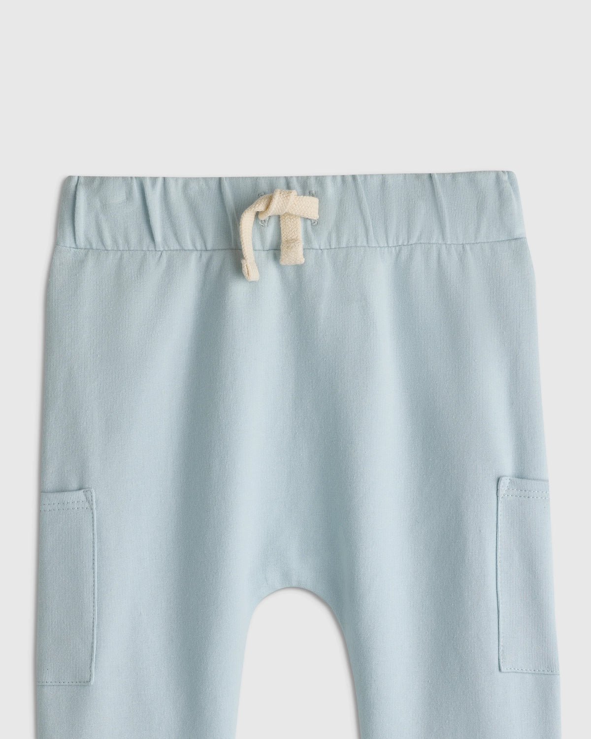 Organic Cotton French Terry Pocket Pants - 3-6M / Vintage Blue