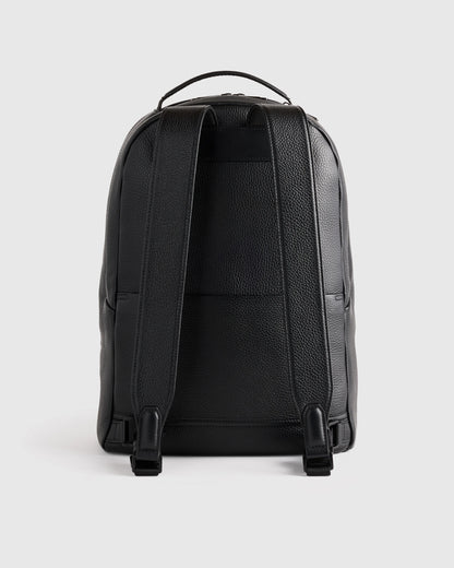 Excursion Italian Leather Laptop Backpack - One Size / Black