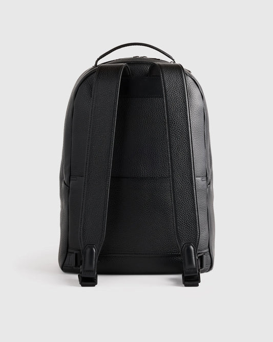 Excursion Italian Leather Laptop Backpack - One Size / Black