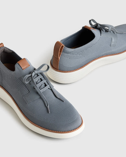 Engineered Knit Derby Sneaker - 7 / Black