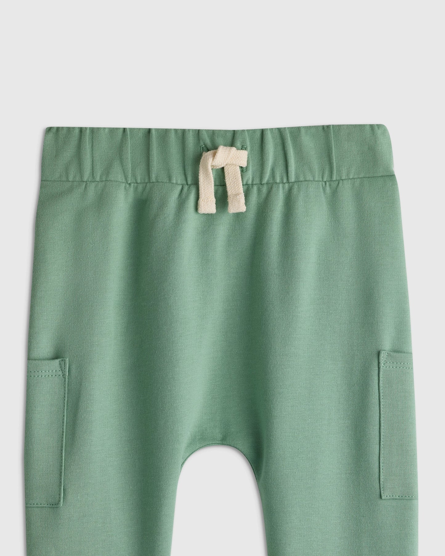 Organic Cotton French Terry Pocket Pants - 3-6M / Vintage Blue