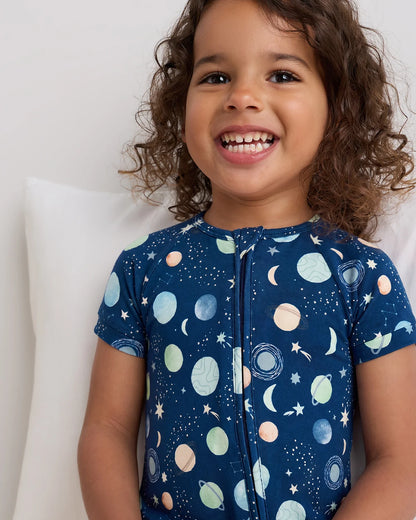 Bamboo Shortie Onesie Pajama - 2T / Sunshine