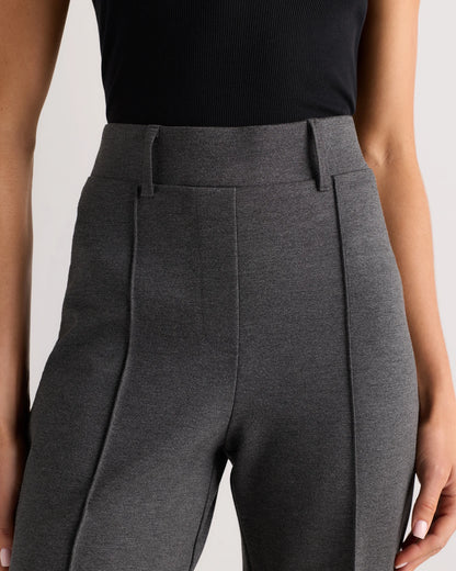 Ultra-Stretch Ponte Flare Leg Pants - XS / Charcoal