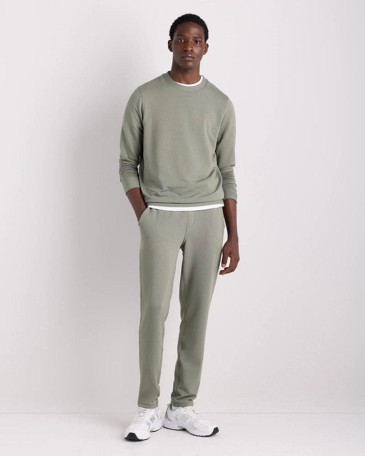 Supersoft Fleece Crew - XS / Heather Oatmeal