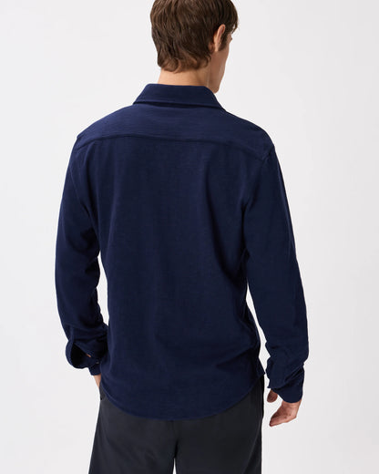 100% Organic Cotton Slub Long Sleeve Button Up Shirt - S / Heather Grey