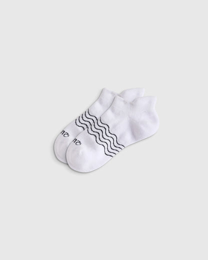 Kids Organic Cotton Ankle Socks 8-Pack - S / Blue/White Multi