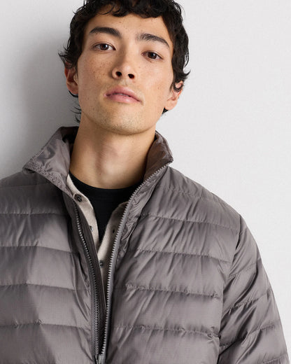 Lightweight Down Packable Puffer Jacket - XS / Overcast Grey
