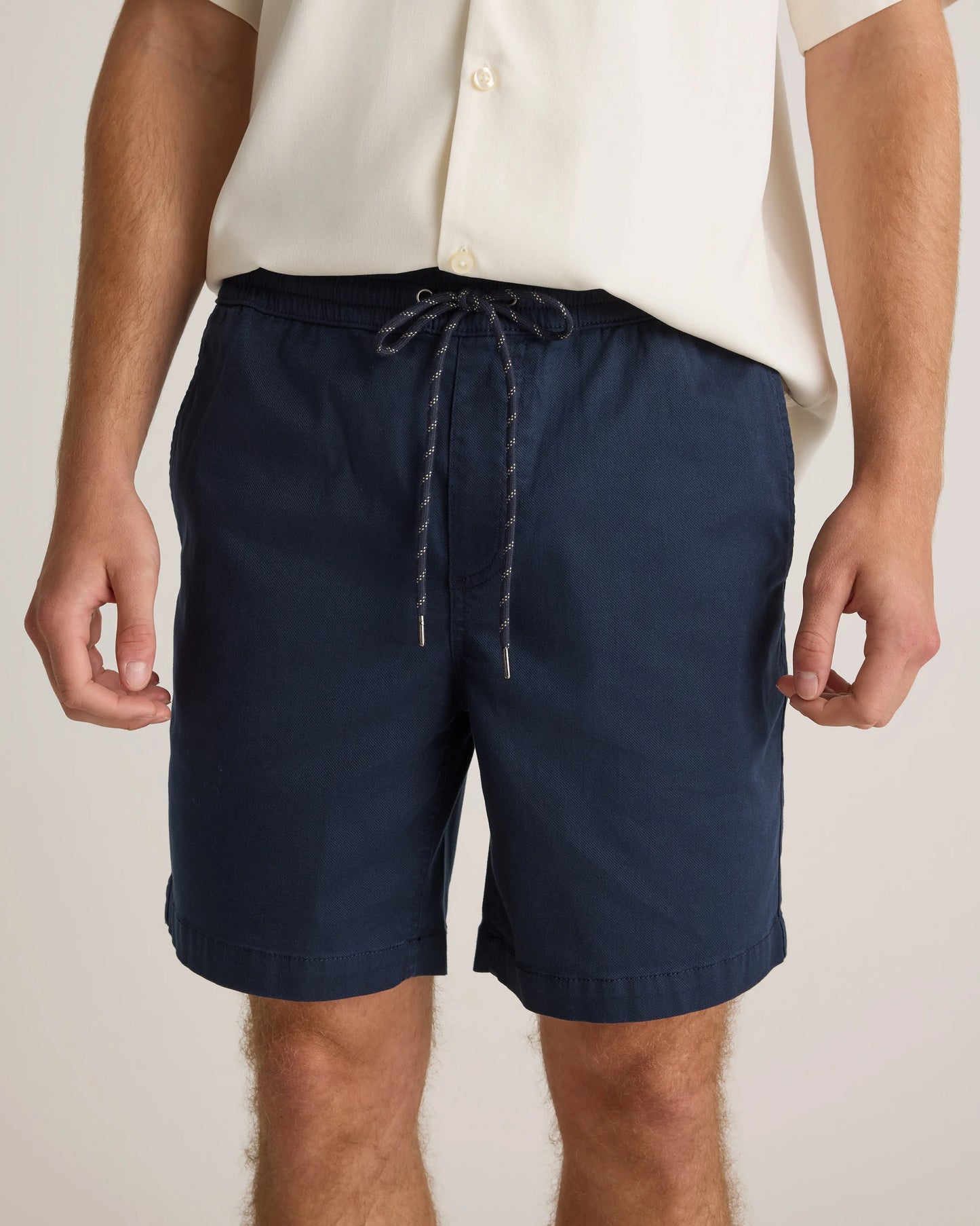 Cotton Chino Drawstring Shorts - 7" - S / Trellis
