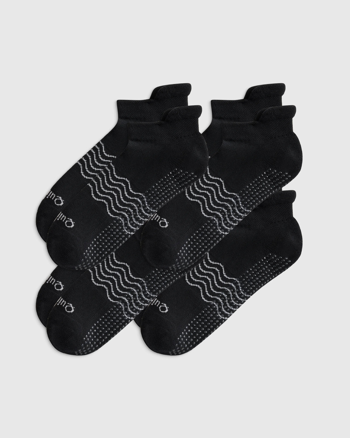 Everyday Cotton Pilates Gripper Ankle Socks (4-pack) - S / White