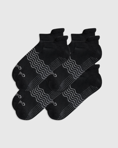 Everyday Cotton Pilates Gripper Ankle Socks (4-pack) - S / White