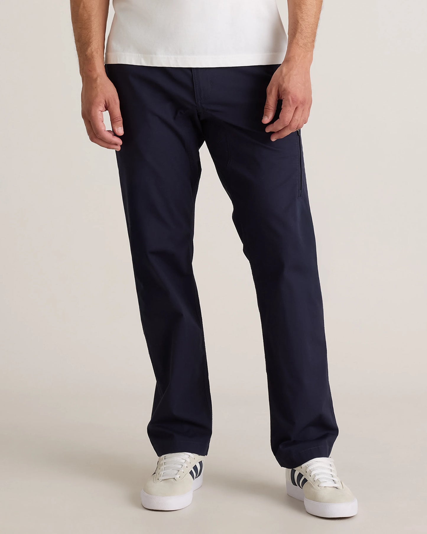 Organic Stretch Ripstop Straight Pants - S / Steel