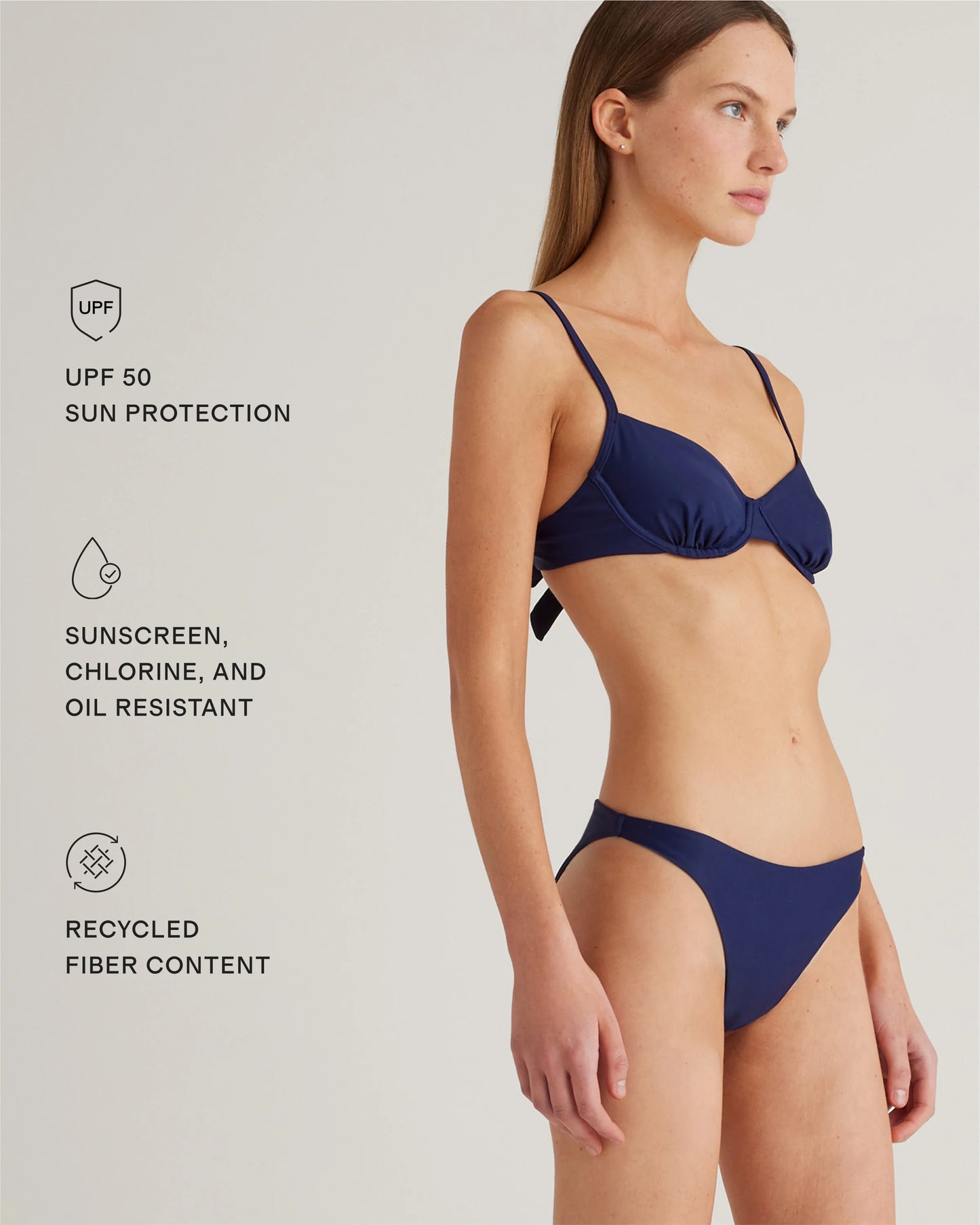 Italian Low-Rise Bikini Bottom - XS / Deep Navy