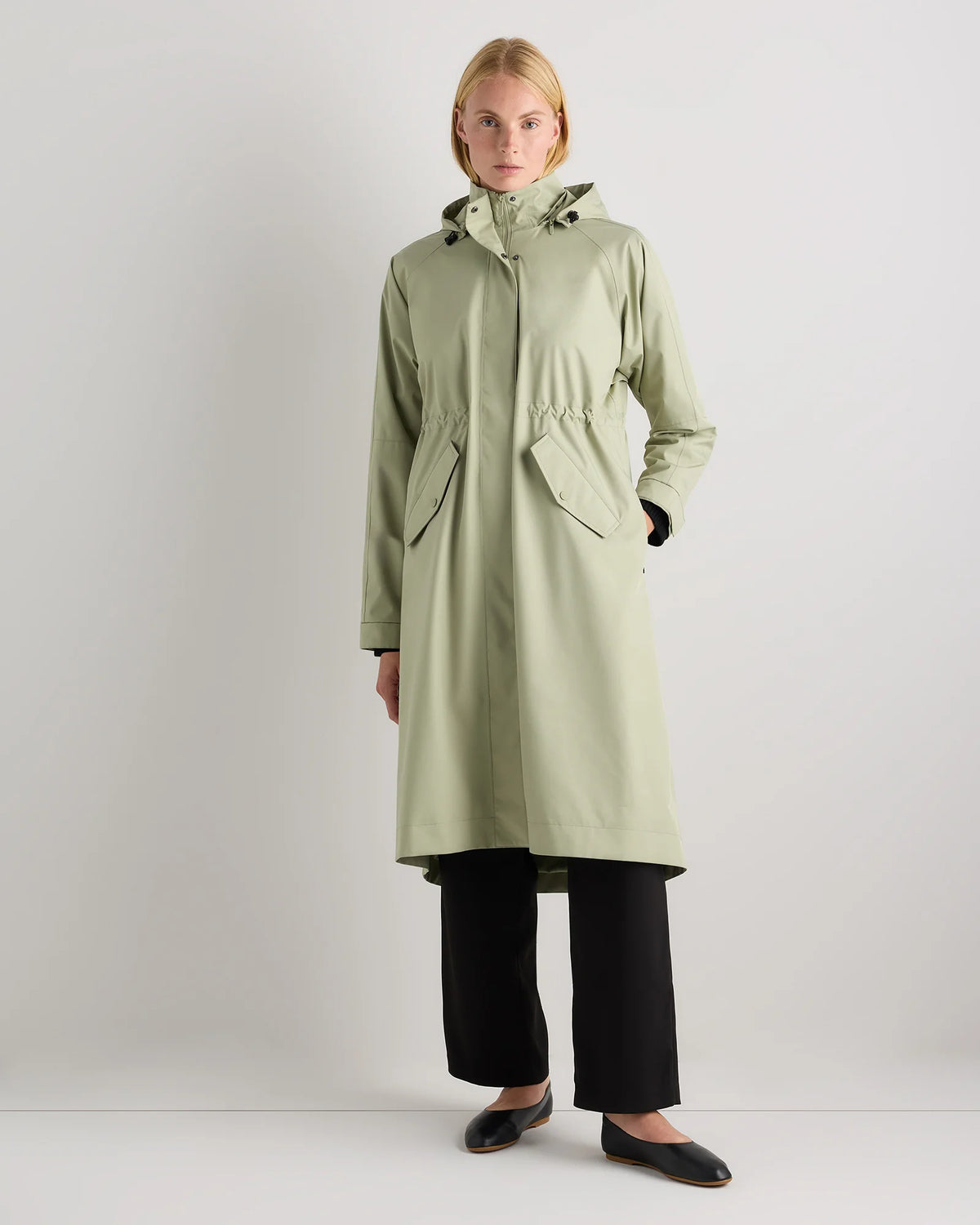 Weather Proof Rain Trench Coat - XS / Dark Spruce