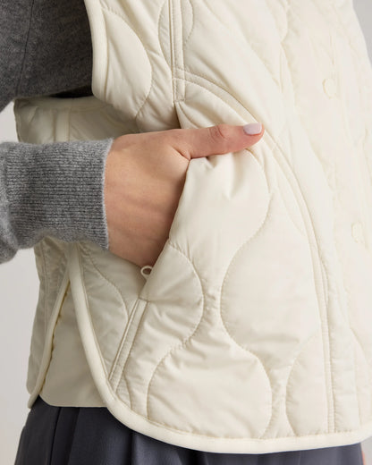 Featherless Quilted Puffer Vest - XS / Verdant Pine