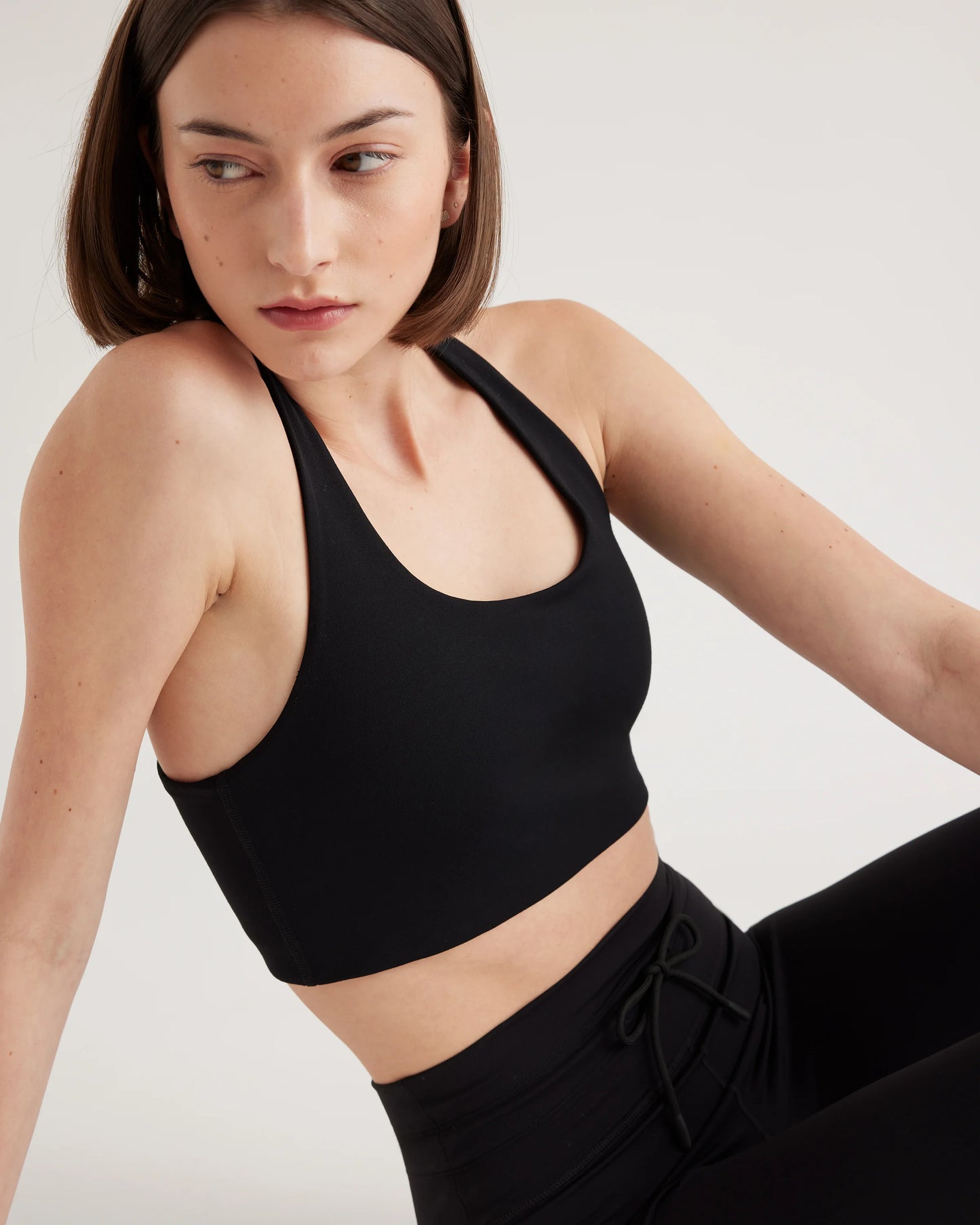 Ultra-Form Scoop Neck Longline Bra - XS / Black Camo
