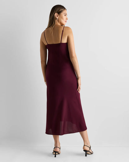 Washable Stretch Silk Maternity Slip Dress - XS / Moonstone Blue Heirloom Floral