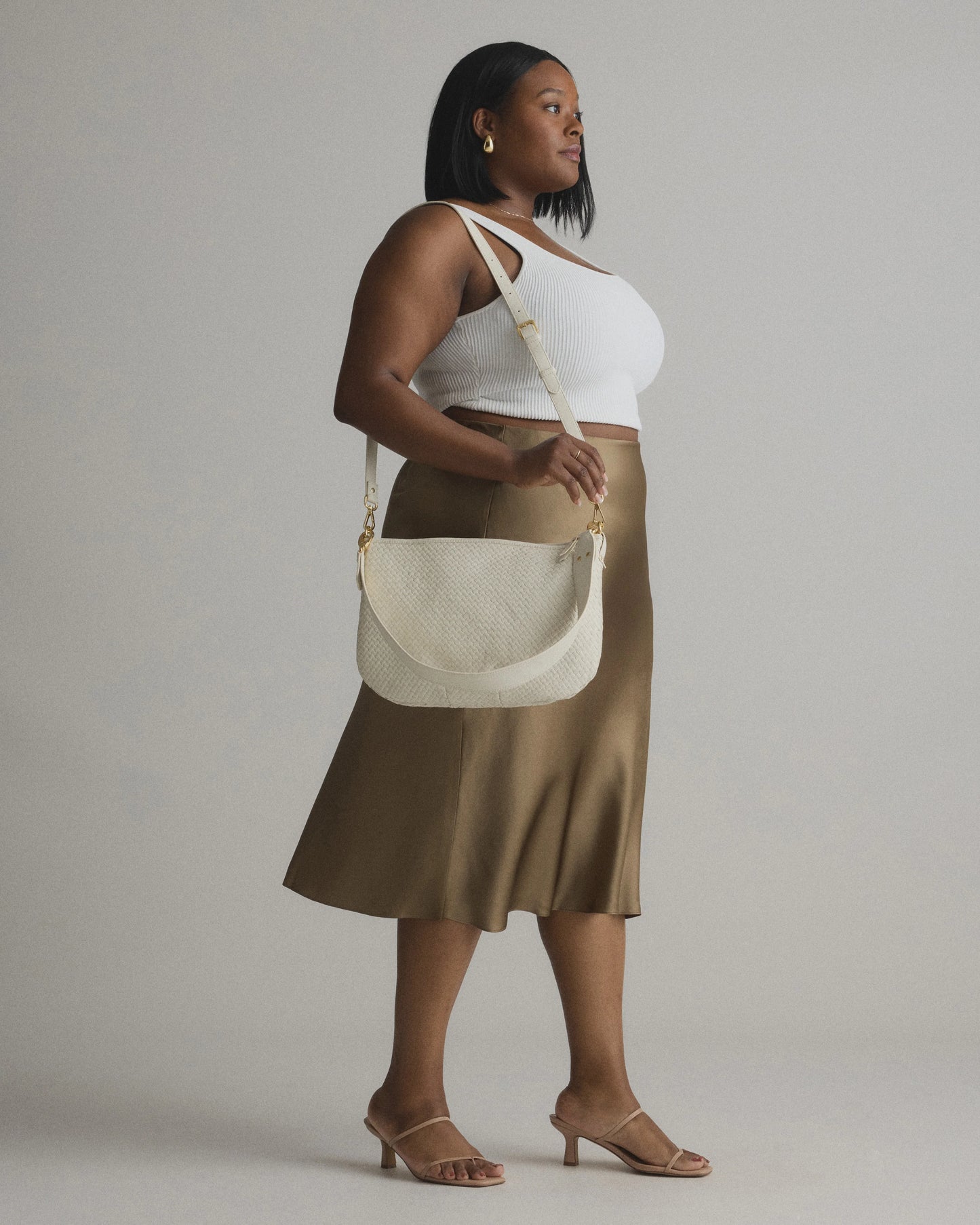 Sloane Handwoven Shoulder Bag - One Size / Cognac