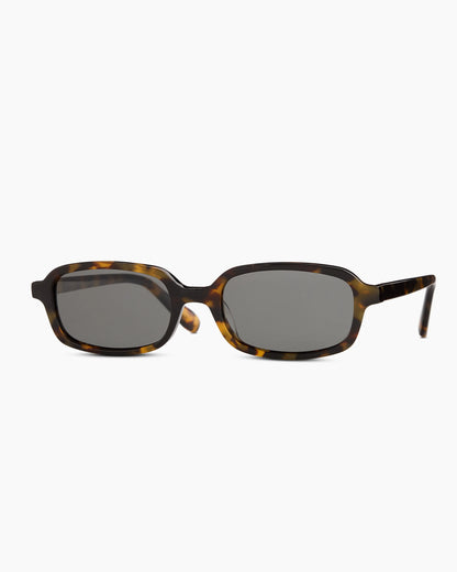 Mykonos Polarized Acetate Sunglasses - One Size / Black with Green lens