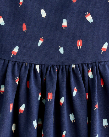 Organic Cotton Skater Dress - 2T / Sweet Cherries