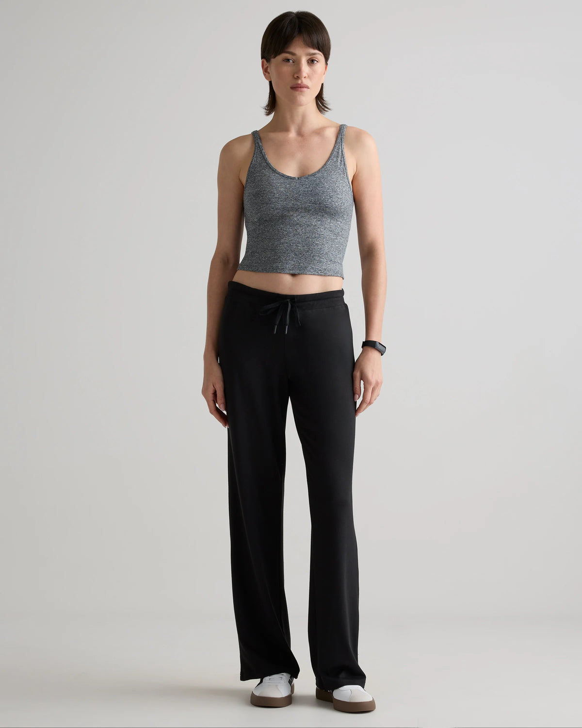 Flowknit Wide Leg Pants - XS / Black