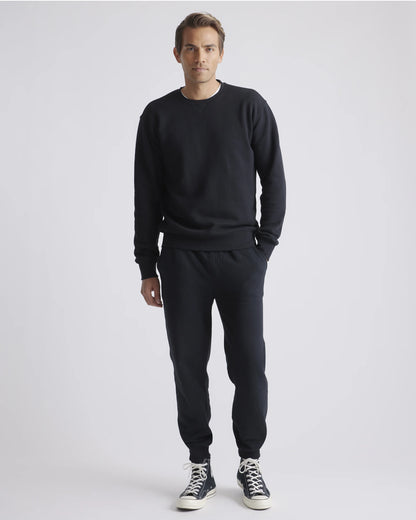 Organic Heavyweight Fleece Crew - S / Heather Grey
