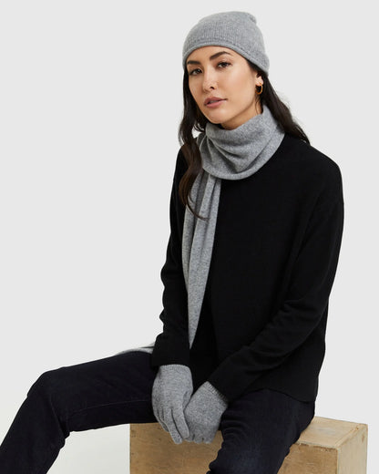 Mongolian Cashmere Gloves - One Size / True Navy