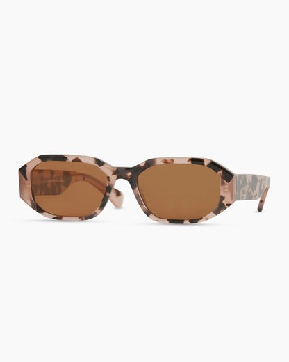 Cora Polarized Acetate Sunglasses - Wide / Black with Grey lens