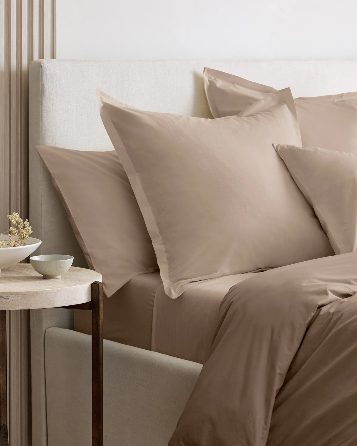 Organic Brushed Cotton Euro Sham - Euro / Dusty Olive