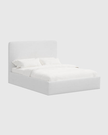 100% Linen Curved Bed - Full / Canvas
