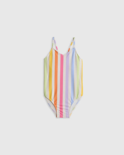 One-Piece Swimsuit - 2T / Wavy Fish