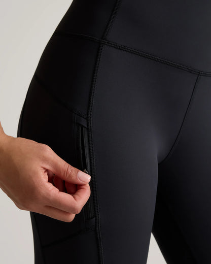 Whistler High-Rise Pocket Thermal Legging - XS / Black