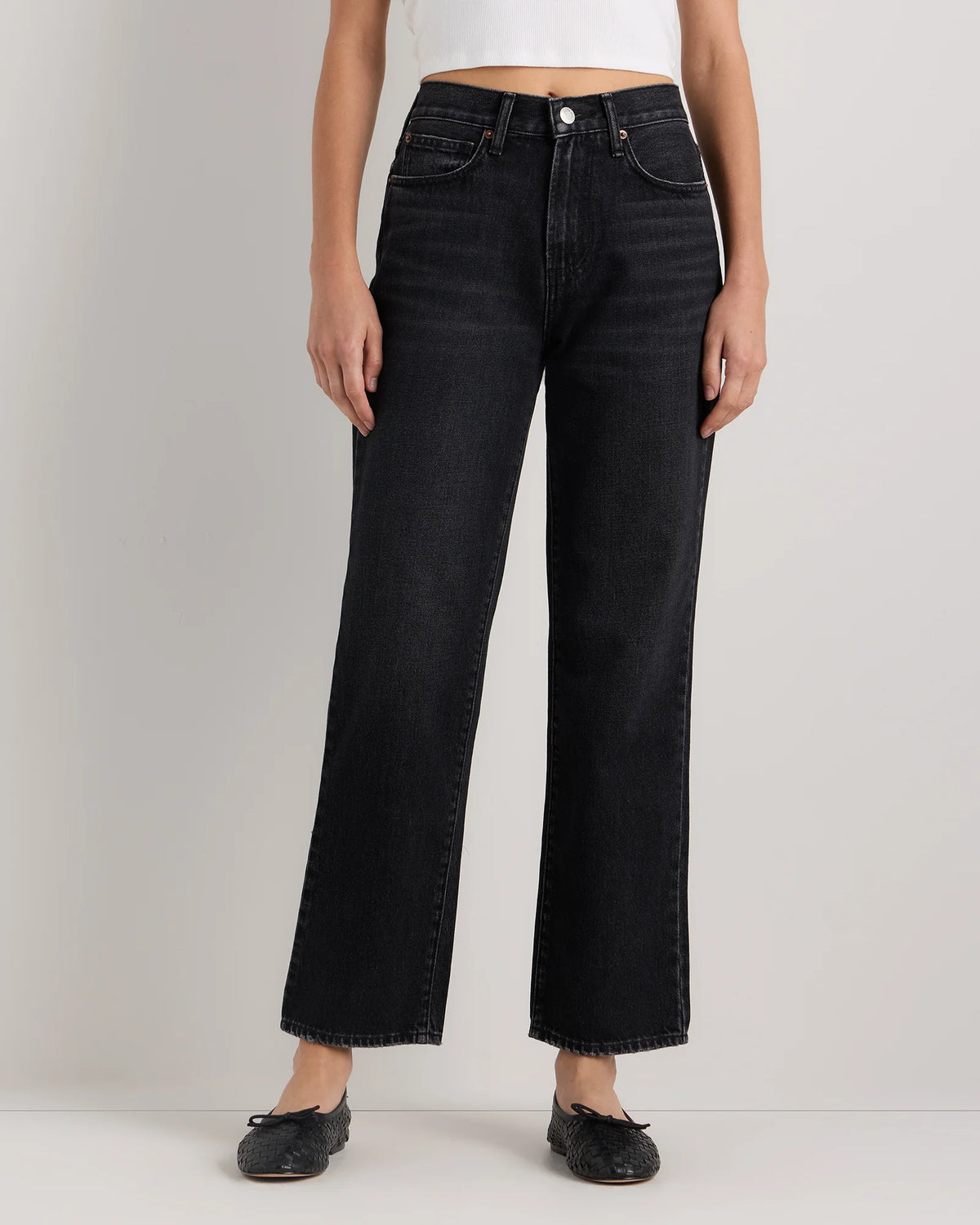 Bella Rigid Straight Jeans - 24 / Rinsed Indigo Blue