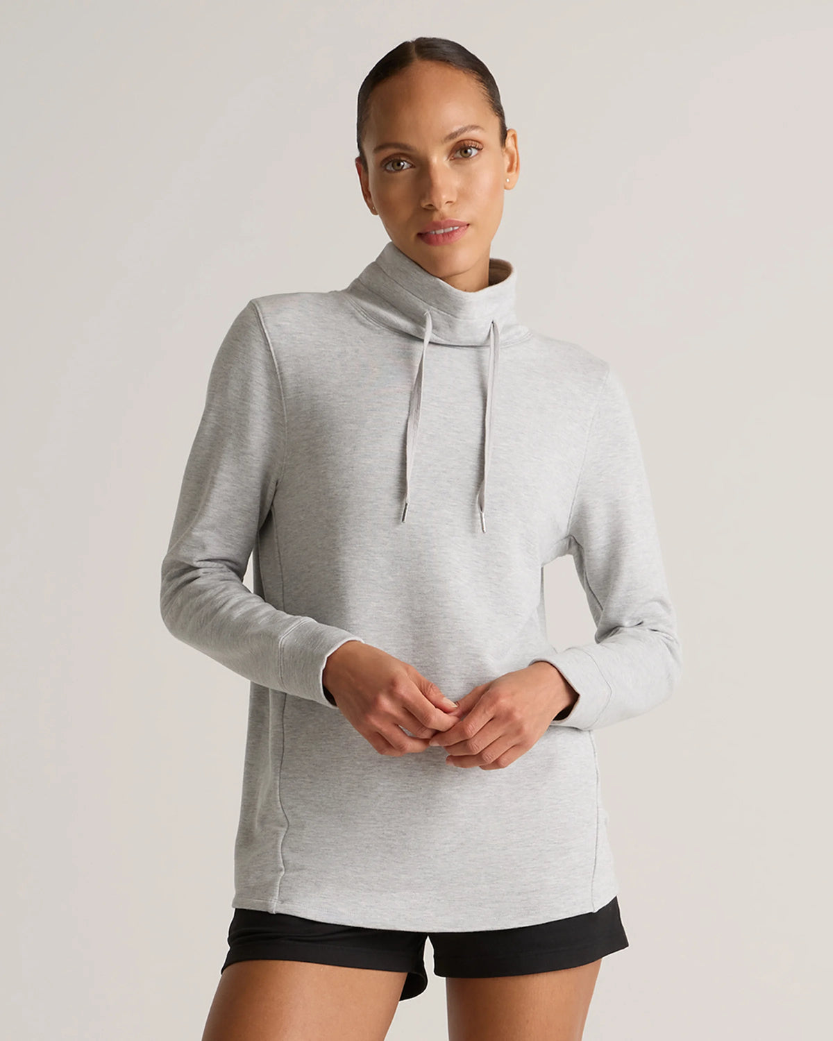 SuperSoft Fleece Mock Neck Pullover - XS / Navy