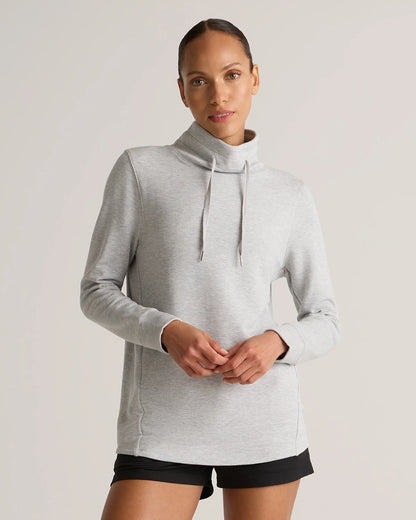 SuperSoft Fleece Mock Neck Pullover - XS / Navy