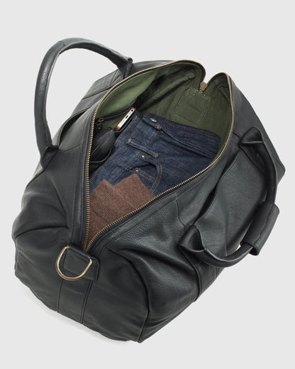 Nappa Leather Duffle Bag - One Size / Dark Brown
