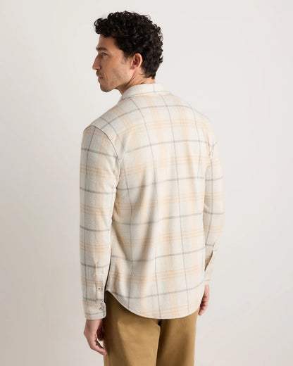 Stretch Sweater Fleece Shirt - S / Off-White