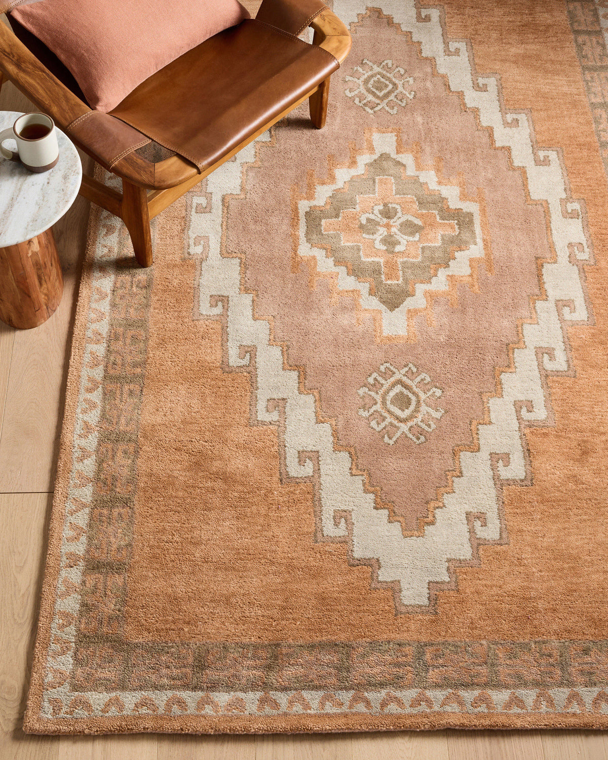 Laleh Wool Rug - 3' x 5' / Copper