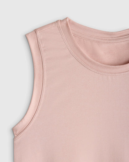 Girls Flowknit Breeze Tank - 4T / Shell Pink