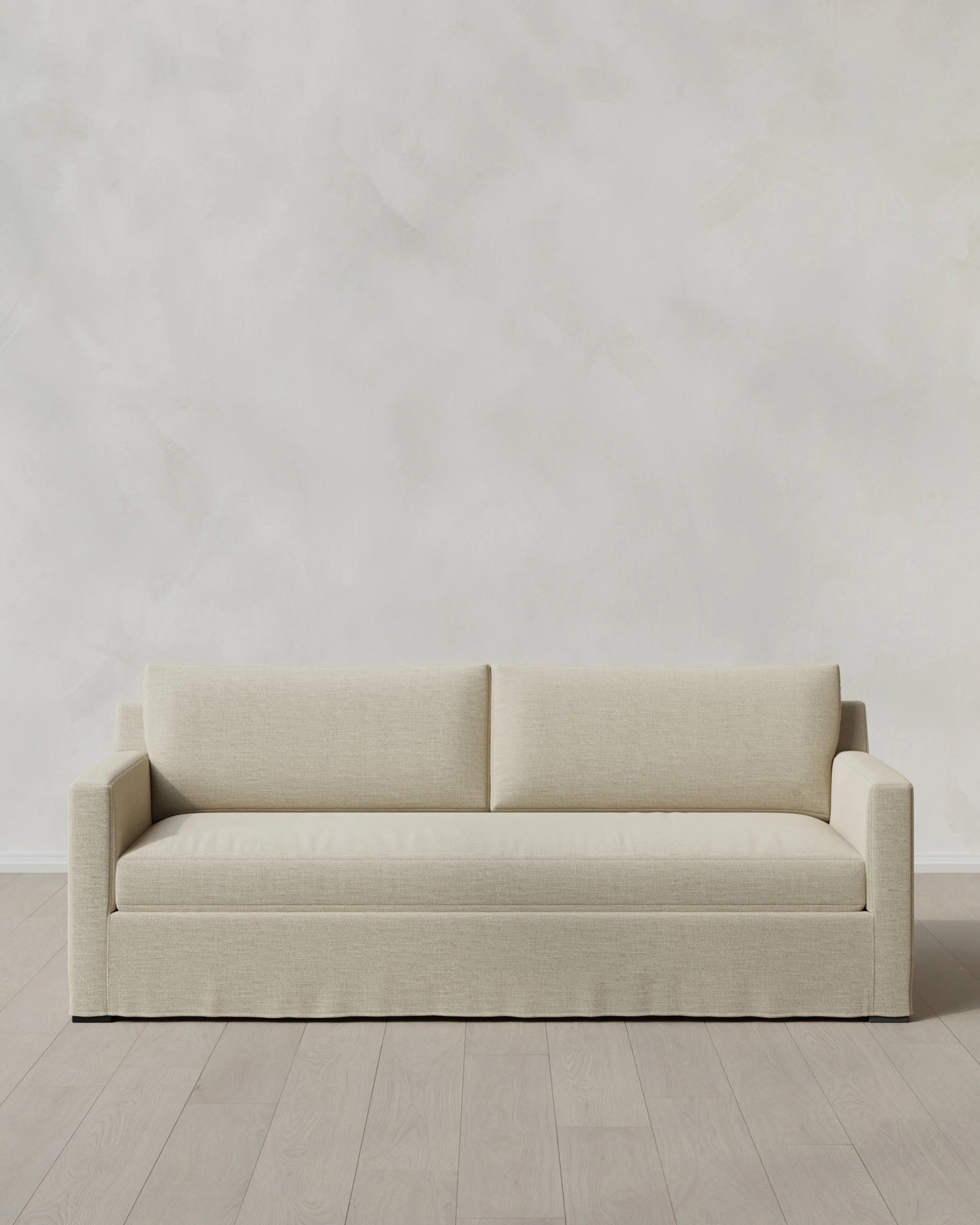Ellery Slipcover Sofa in Performance Linen - 7ft / Sand