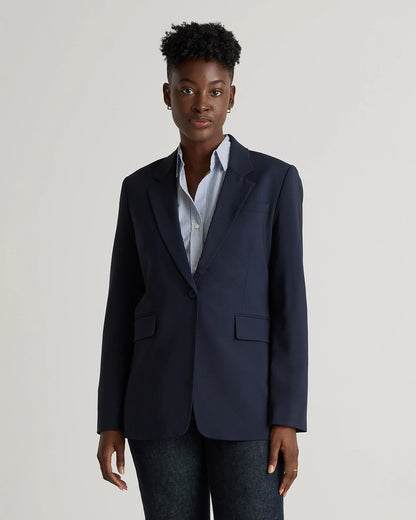 Italian Wool Long Blazer - XS / Sahara Camel