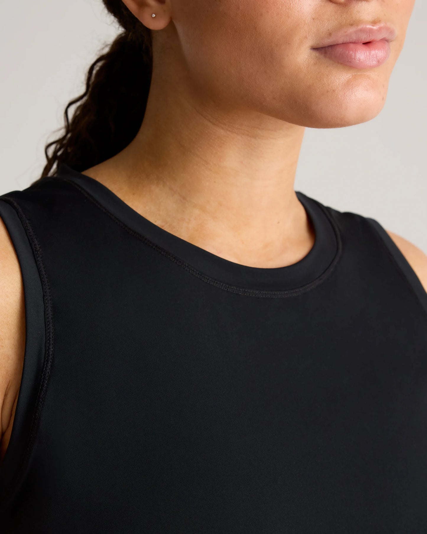 Essential Run Cropped Muscle Tank - XS / Deep Navy