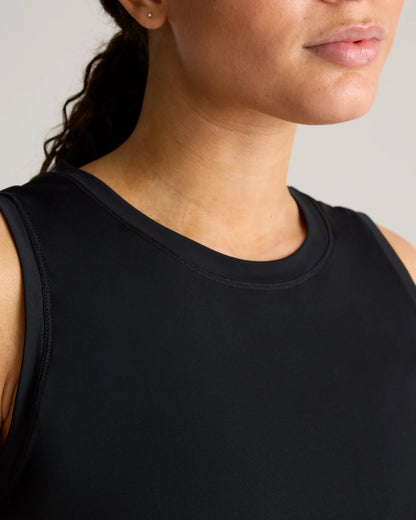 Essential Run Cropped Muscle Tank - XS / Deep Navy
