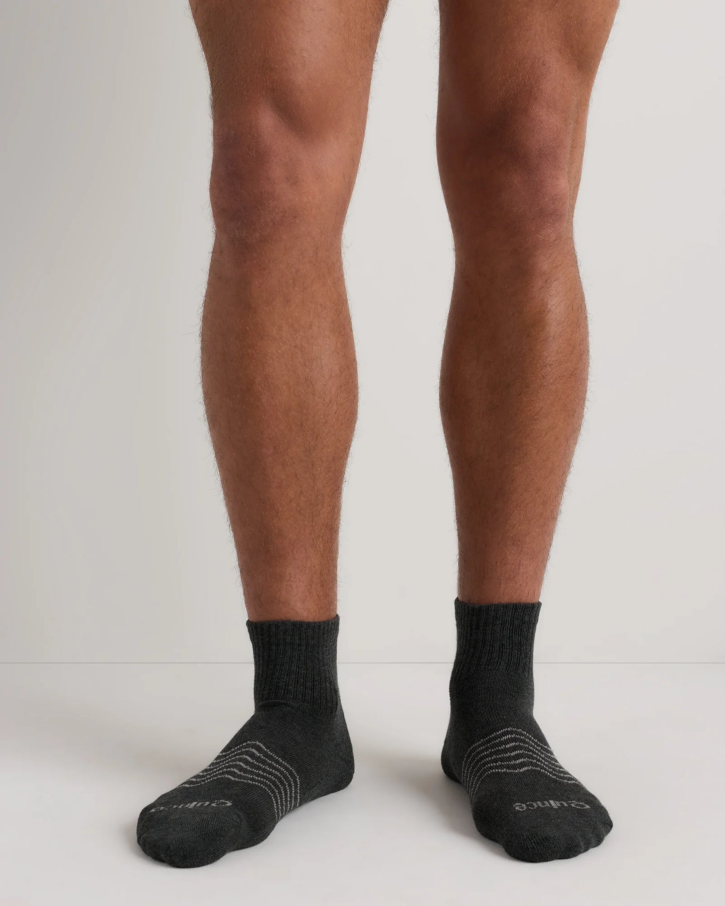 Everyday Cotton Solid Quarter Socks (4-Pack) - S / White