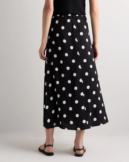 Lightweight Crepe Slip Skirt - XS / Moonstone Blue